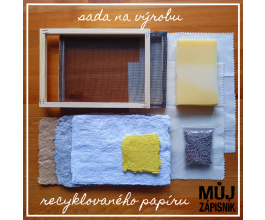 Sada na ruční výrobu papíru - recyklace papíru