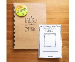 Předškolák - pracovní sešit Můj předškolní zápisník s plackou